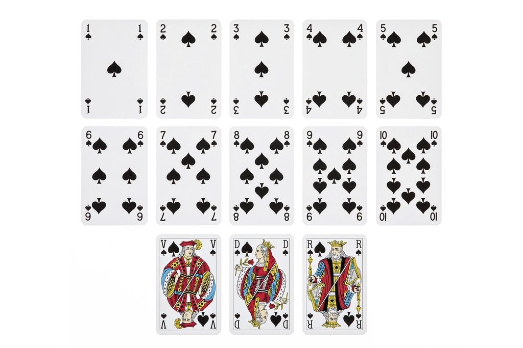 CARTES A JOUER COMPÉTITIONS BLEUES - DESIGN FRANÇAIS