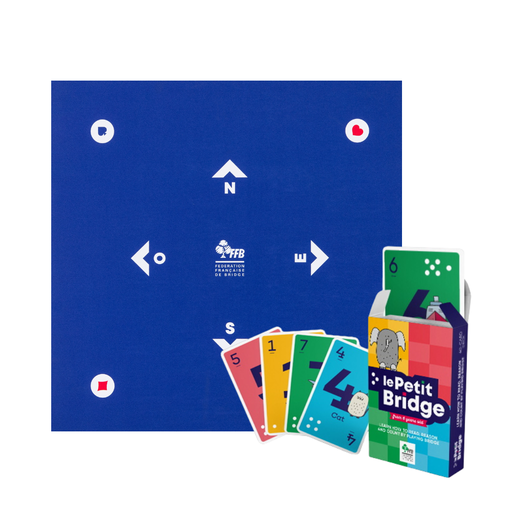 [KIT-MS] TAPIS DE BRIDGE ET LE JEU PETIT BRIDGE 