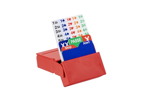 LOT DE 4 BOITES A ENCHERES - 2 COULEURS